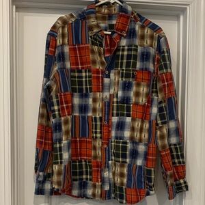 The Territory Ahead Vibrant Plaid Button Down Shirt